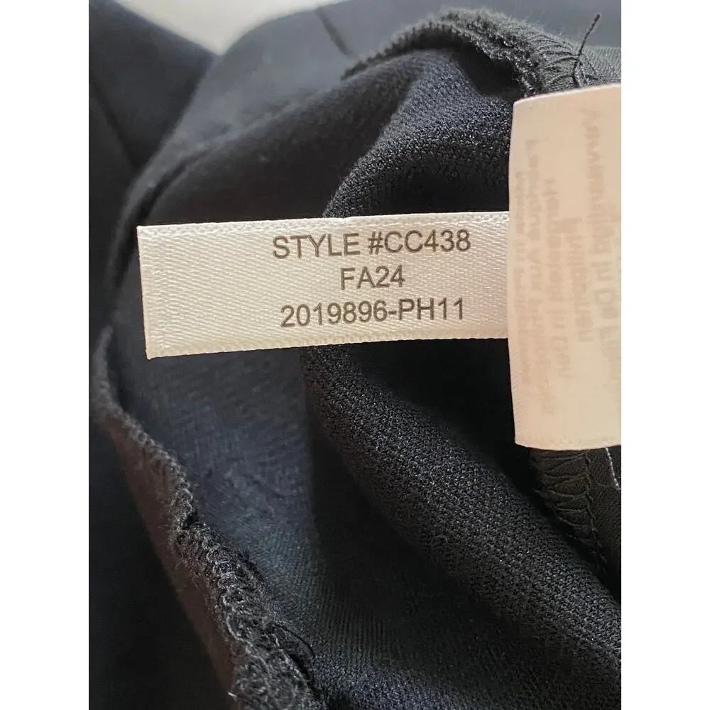 J.Crew Going Out Slim Pant Stretch Twill Black Size 8 NWT